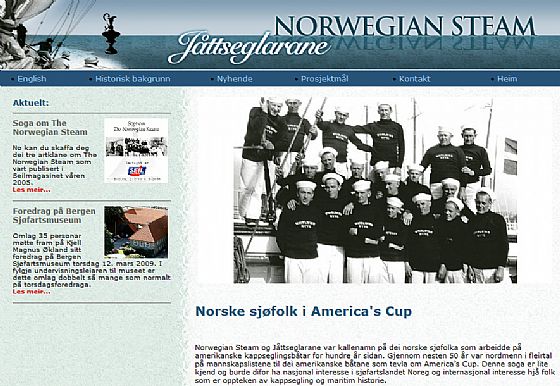 Den nye vevbunaden på www.norwegiansteam.com